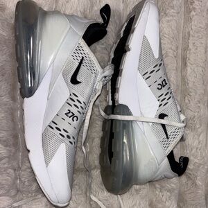 Nike Air Max 270 White and Black Sneakers